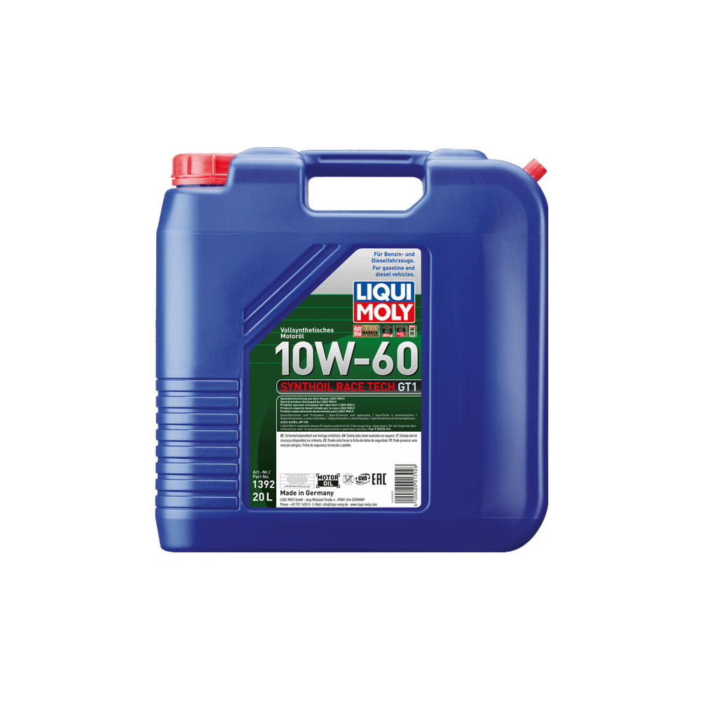 Mootoriõli LIQUI MOLY SYNTHOIL RACE TECH GT1 10W60 20L
