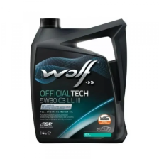 Mootoriõli WOLF OFFICIALTECH 5W30 C3 LL III 4L | Oiler