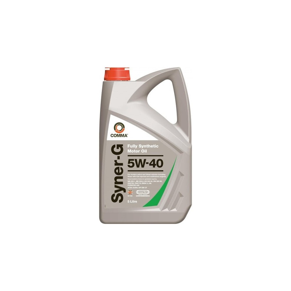 Mootoriõli COMMA SYNER-G 5W40 5L