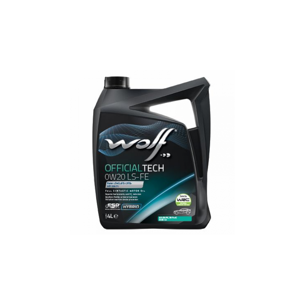 Mootoriõli WOLF OFFICIALTECH 0W20 LS-FE 4L