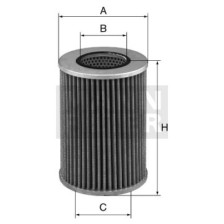 Filter, hüdraulilise tõstesüsteem MANN-FILTER HD 1258/2