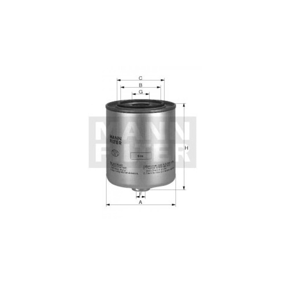 Kütusefilter MANN-FILTER WK 815/2