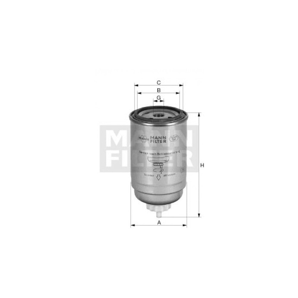 Kütusefilter MANN-FILTER WK 82