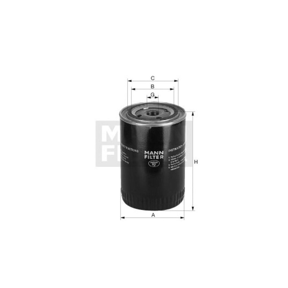 Jahutusvedeliku filter MANN-FILTER WA 9140