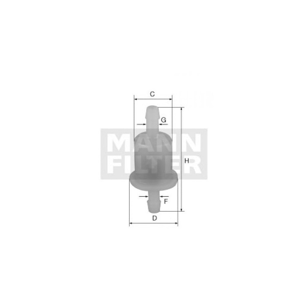 Fuel Filter MANN-FILTER WK 21/2 (10)