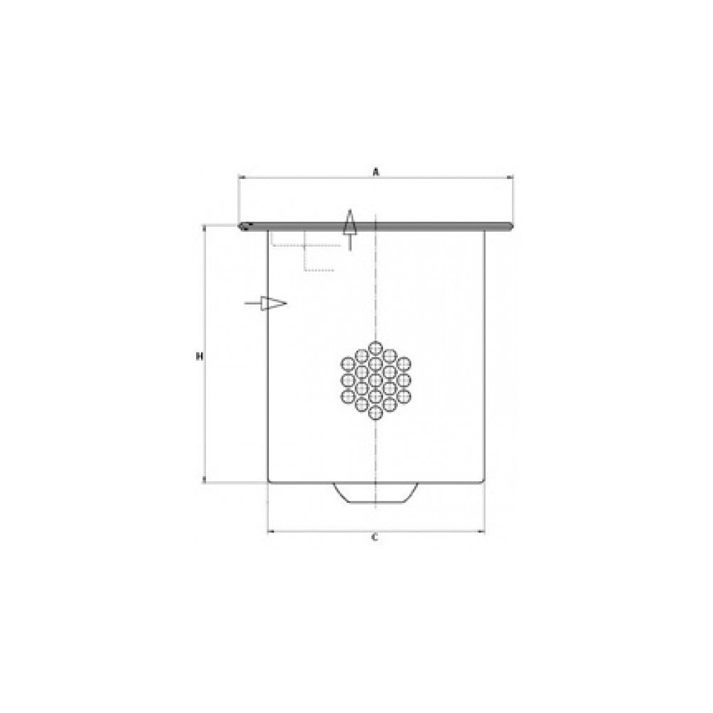 Filtrs, Saspiestā gaisa aprīkojums MANN-FILTER LE 24 003 x