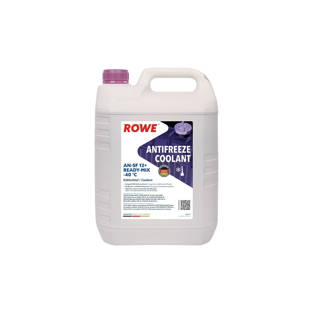 Coolant ROWE HIGHTEC ANTIFREEZE COOLANT AN-SF 12+ READY-MIX -40 °C 5L