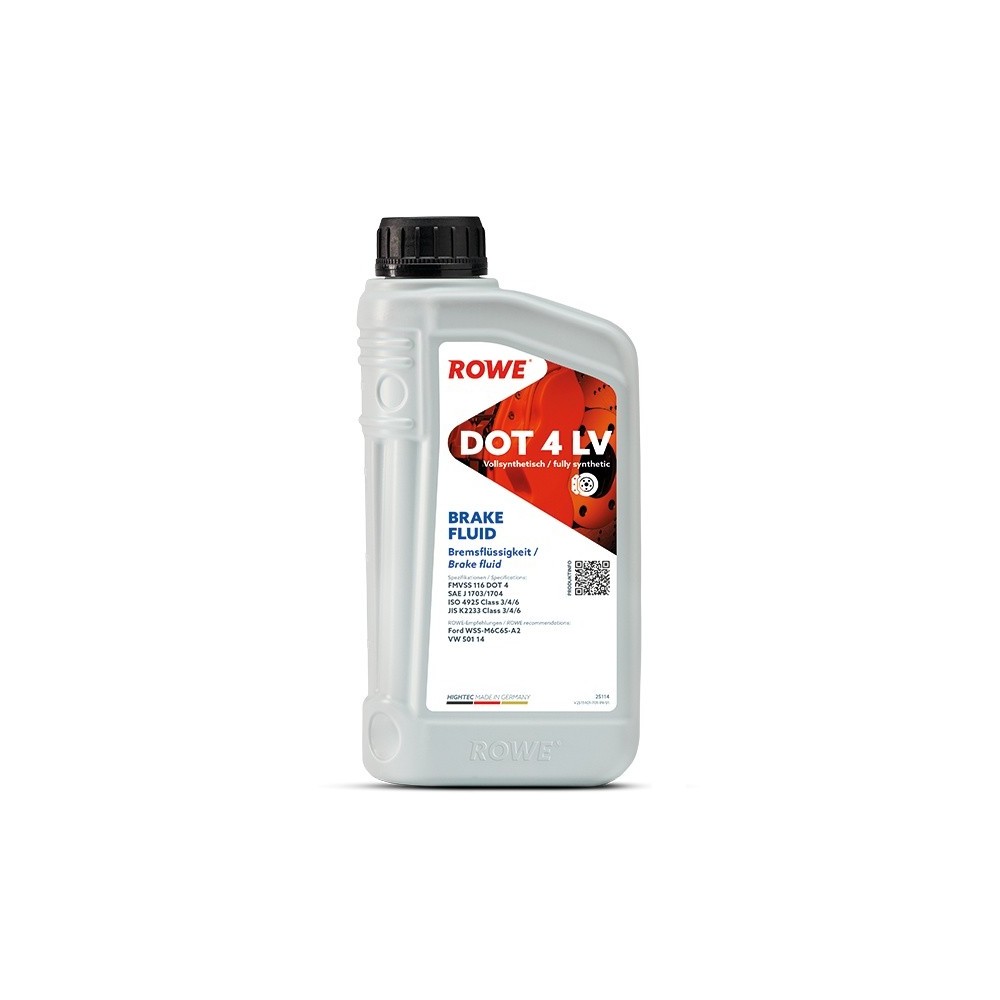 Brake fluid ROWE HIGHTEC BRAKE FLUID DOT 4 LV 1L