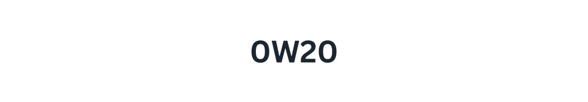 0W-20 mootoriõli veebist | Kaasaegsetele ja hübriidautodele